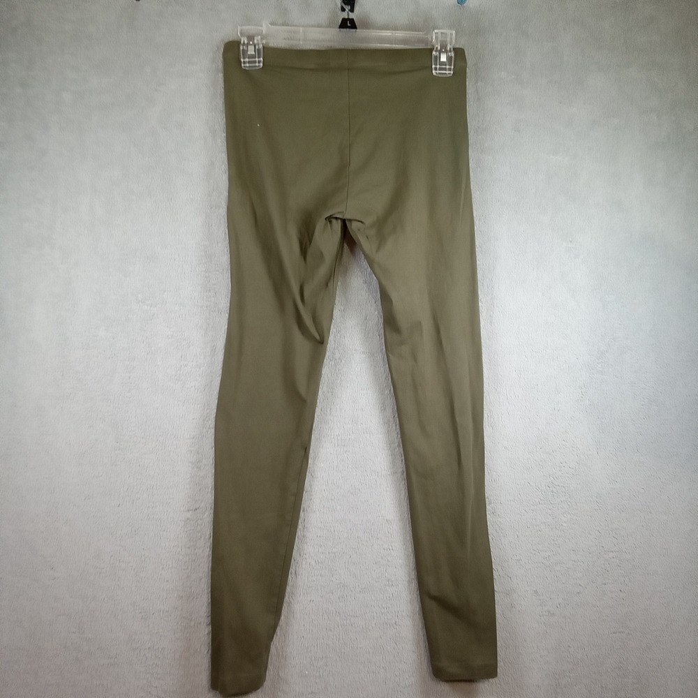 Flirtitude Active Womens Olive Green‎ Flirty Leggings High Rise Cotton Blend M